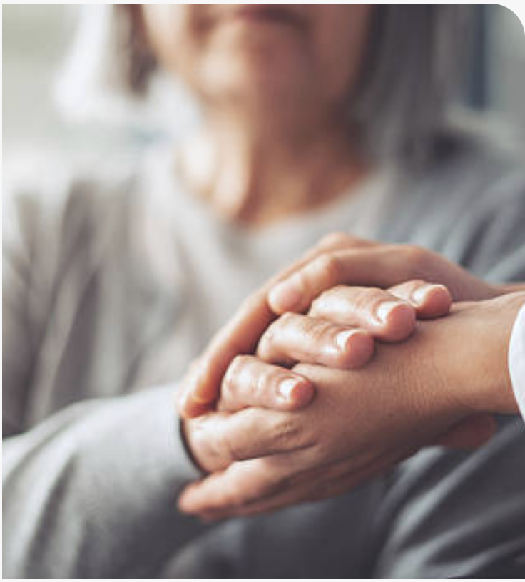 Caregiver supporting a client at home